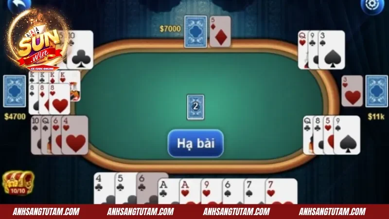 Phỏm Sunwin - Siêu Phẩm Game Bài Đỉnh Cao Nhất 2026 3 Bắt đầu ván đấu Phỏm